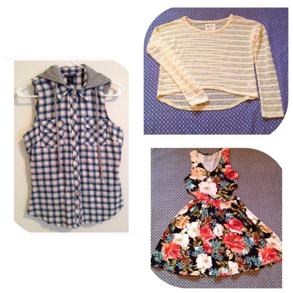 BUNDLE DEAL:Yellow Crop Top,Dress,& jacket