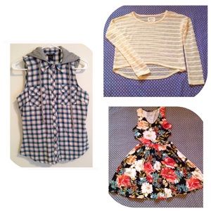 BUNDLE DEAL:Yellow Crop Top,Dress,& jacket