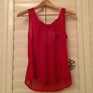 Cute red tank top