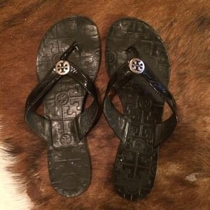 Tory burch black sandals!