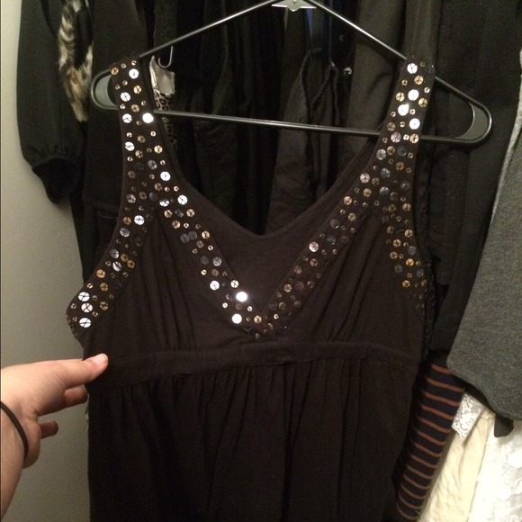 Black strappy dress