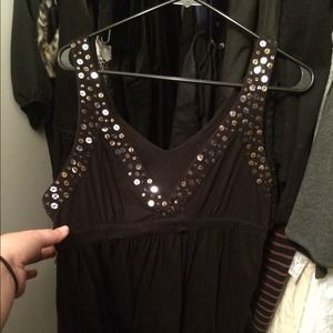 Black strappy dress