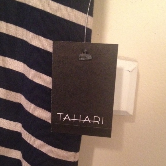 Tahari Bally Knit in Navy Sapphire and Burlap - Picture 3 of 4