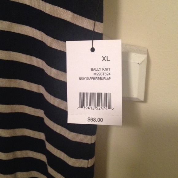 Tahari Bally Knit in Navy Sapphire and Burlap - Picture 4 of 4