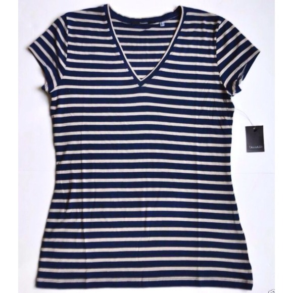 Tahari Bally Knit in Navy Sapphire and Burlap - Picture 2 of 4