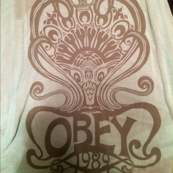 SOLM ON ♏️!!! OBEY MINT RACERBACK TANK - Picture 2 of 3
