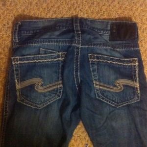 Mens silver jeans size 32
