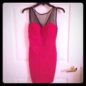 Red, mesh top dress. ✂️PRICE CUT!!!✂️