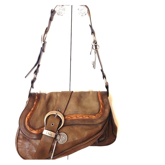 christian dior gaucho double saddle bag
