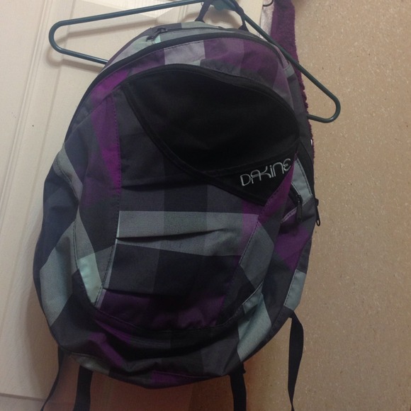 Dakine blue and purple back pack