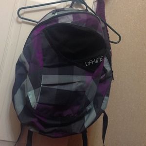 Dakine blue and purple back pack