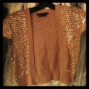 BCBG party sequin shrug!