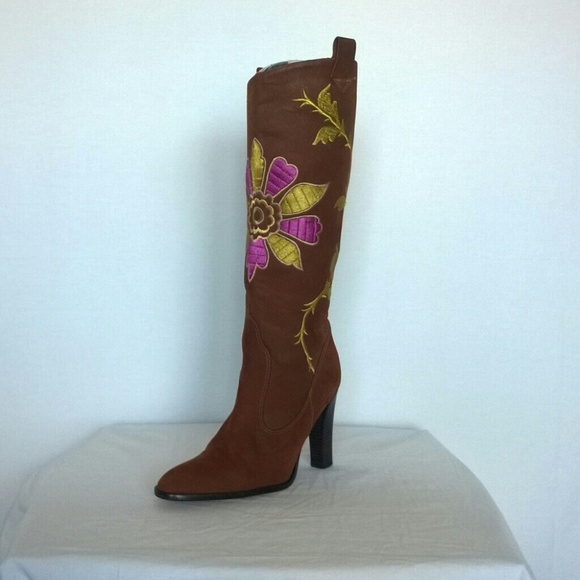 Imagine by Vince Camuto Embroidered Suede boots