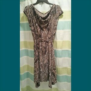 Snake skin pattern dress