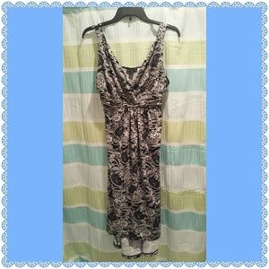 Black and white hi-lo dress