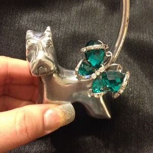 Aqua Silver Butterfly ring (NWT)