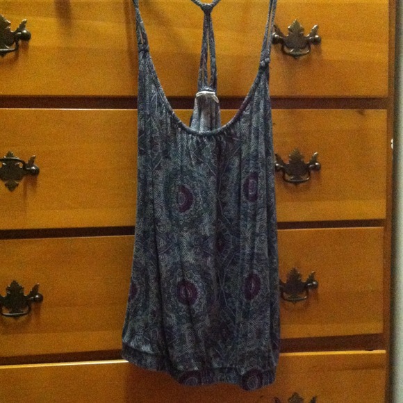 Geometric racerback tank
