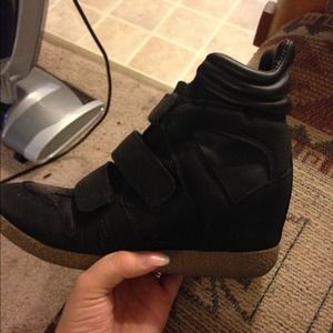 Wedge sneakers. Worn a few times.
