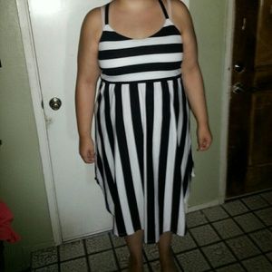 Comfortable striped dress