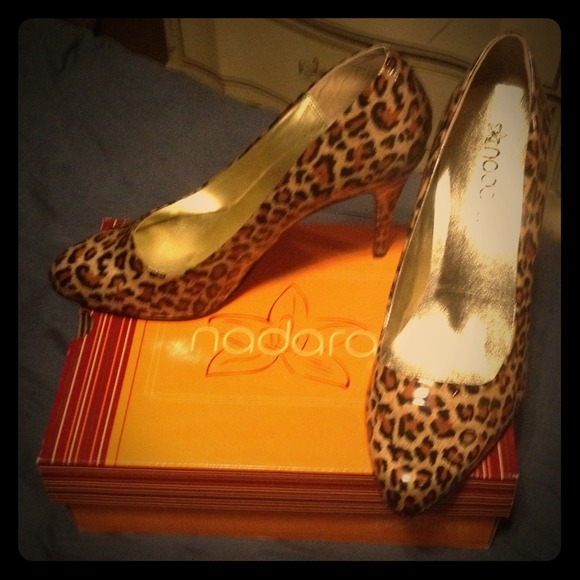 Brand New Madras Leopard Print Heals