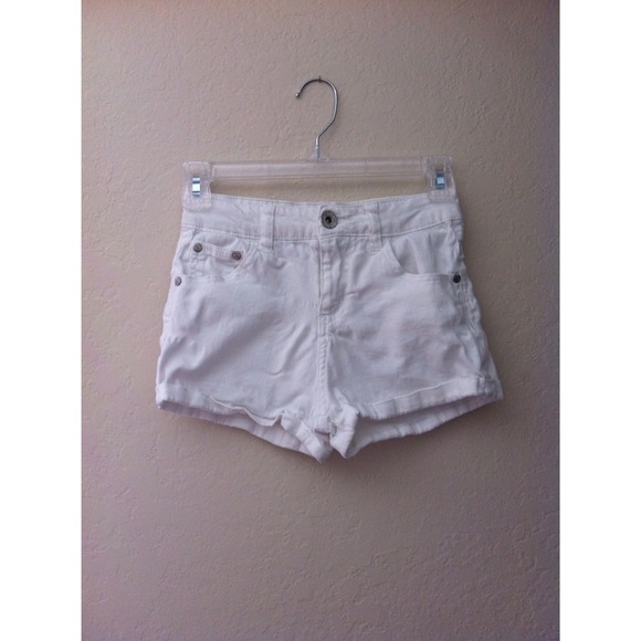 White High Waisted Shorts - Picture 1 of 1