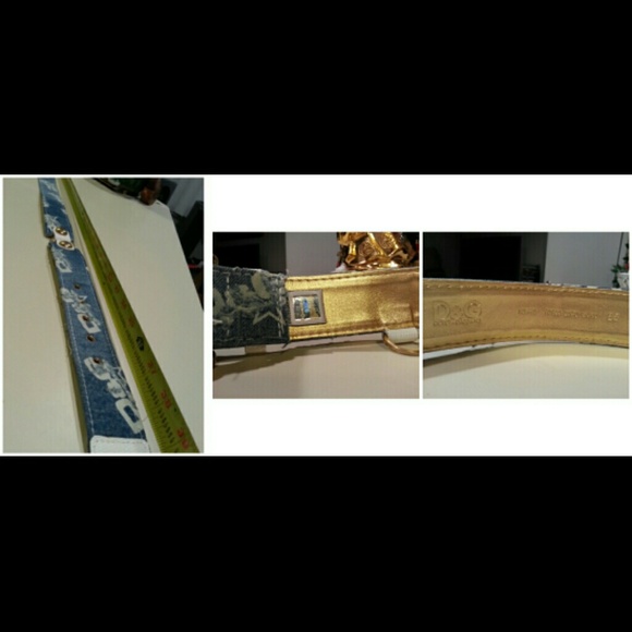 Dolce & Gabbana Denim Belt- D&G NEW!