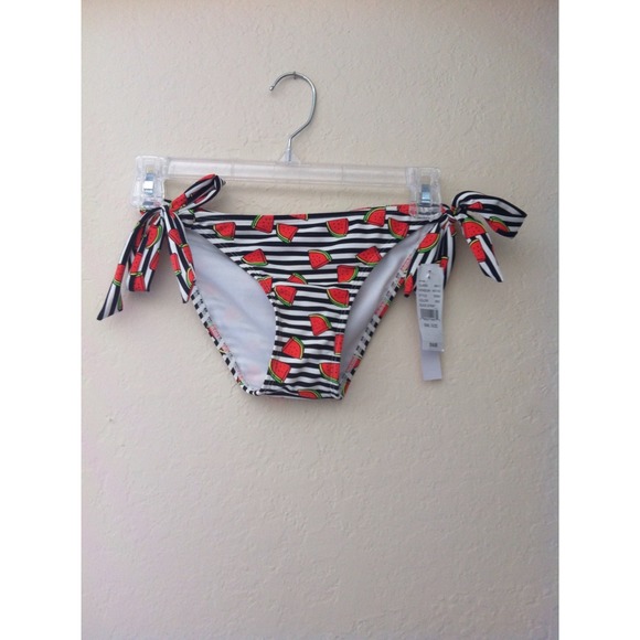 Watermelon Striped Swim Bottoms - Picture 1 of 1