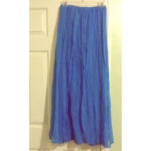 Royal Blue Maxi Skirt