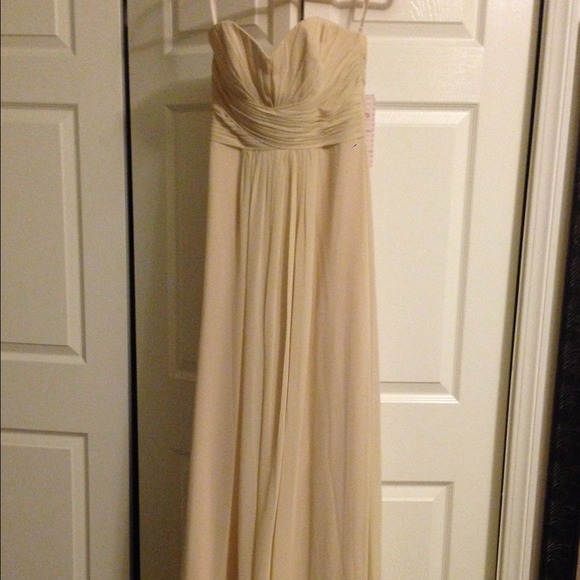 Brand new beige maxi dress size small