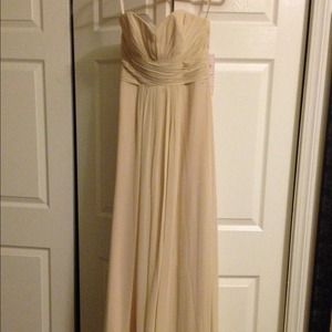 Brand new beige maxi dress size small
