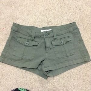 Olive color shorts
