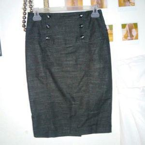 Grey pencil skirt