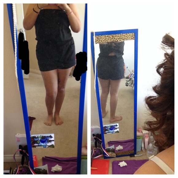 Black romper.