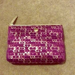 COACH makeup bag
