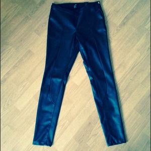 H&M imitation leather pants