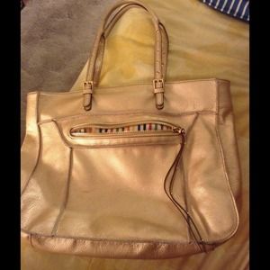 Steven by Steve Madden "France" gold handbag