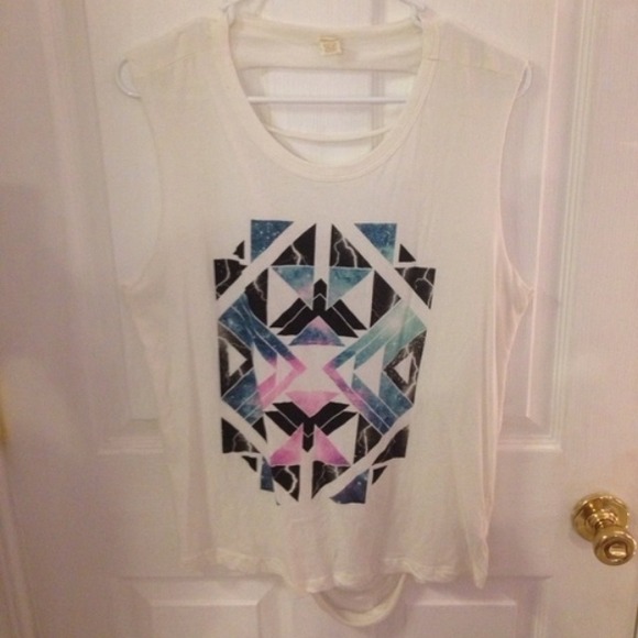 Forever 21 Galaxy Patterned Stredded Tank - Picture 1 of 3
