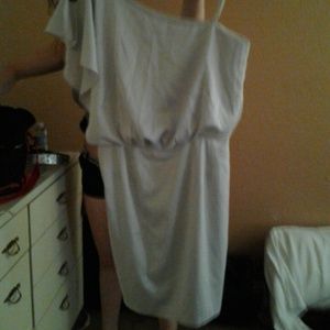 Grey silk jessica simpson dress