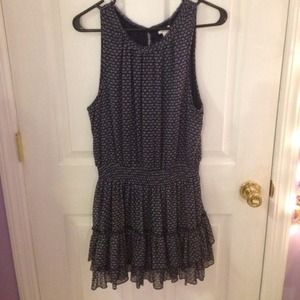 Forever 21 Navy and White Floral Dress