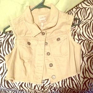 Highway jeans cropped vest