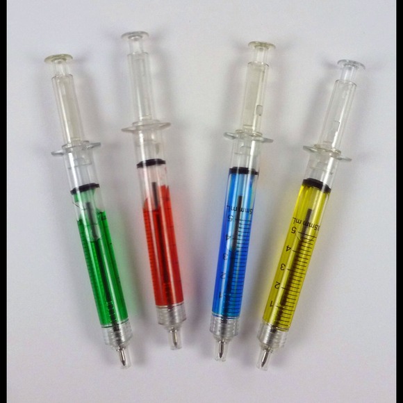 Other - 4 Different Pens in the shape of a syringe!