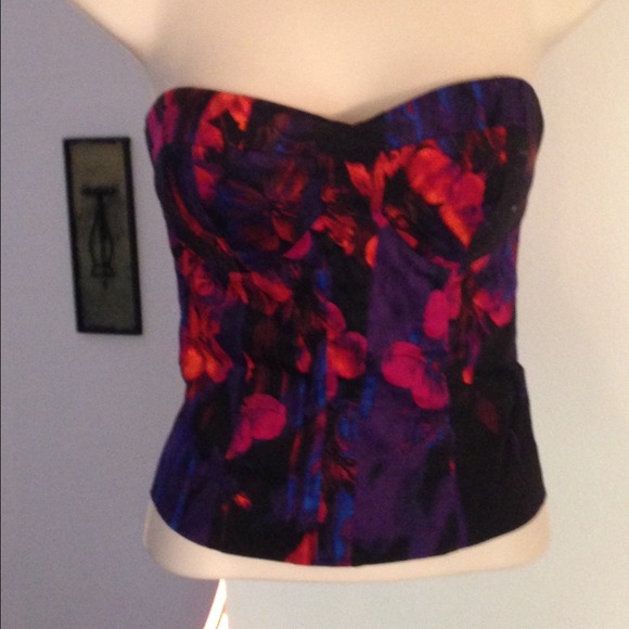 Bebe XXS sweetheart corset top