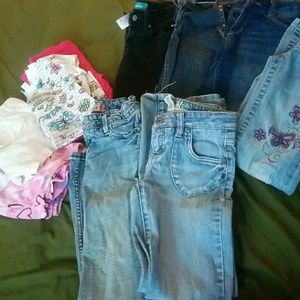 Clothing bundle 10 pairs of size 8 jeans & 2 sz 7