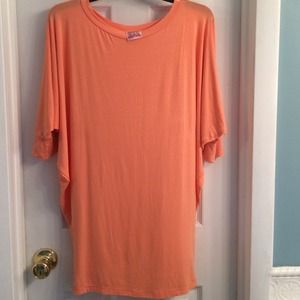 Salmon dolman tunic
