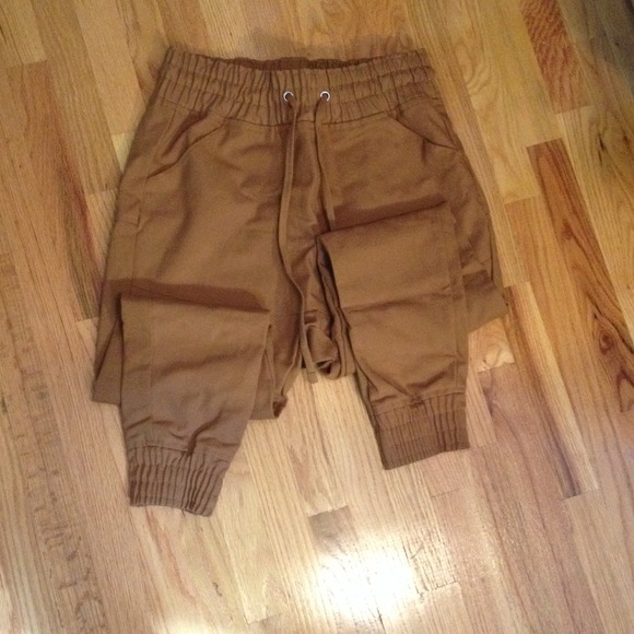 ARSNL Khaki Drop Crotch Jogger Pants