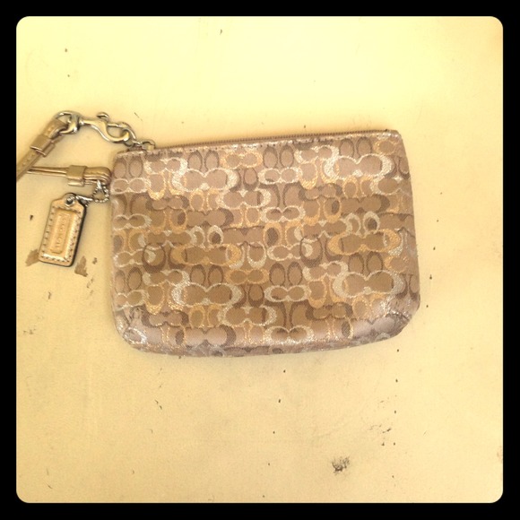 Authentic super cute coach wristlet!