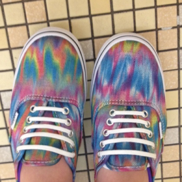Tye dye denim vans !