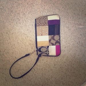 Authentic coach wristlet