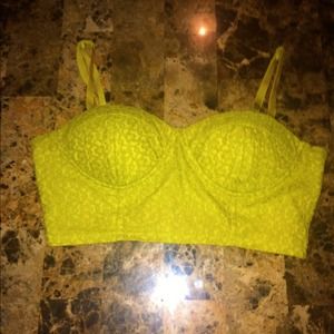 Green Bralette/Crop Top