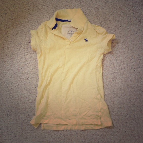 Yellow Abercrombie polo